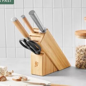 Shun Premier Blonde 6 slot Knife Block